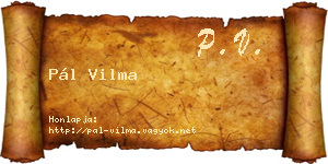 Pál Vilma névjegykártya